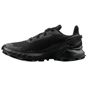 Salomon Alphacross 4 Gore-Tex Trailrunning-schoenen voor dames, sterke grip, waterdichte all-weather bescherming, duurzaam comfort, zwart, 40 EU
