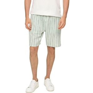 s.Oliver Broek  donkergrijs / pastelgroen / wit