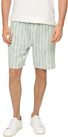 s.Oliver Broek  donkergrijs / pastelgroen / wit