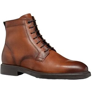 Geox - U TIBERIO D - Veterschoenen - Cognac - Blokhak