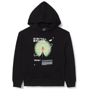 4F Sweatshirt voor kinderen, Diepzwart, 11 jaar