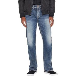 Silver Jeans Co. Men's Standard Craig Classic Fit Bootcut Jeans, Medium Vintage Indigo, 30W x 34L