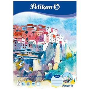 Pelikan C4/20 236812 aquarelblok A4, 20 vellen, 1 stuk