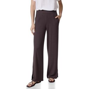 Street One Studio Dames Jersey broek met split in Rood, in size: 32