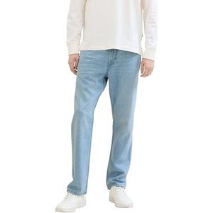TOM TAILOR Heren Comfort Straight Jeans, 10117 - Gebruikte Bleached Blue Denim, 38W x 32L