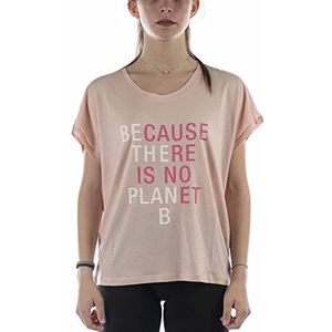 ECOALF, Rialf T-shirt voor dames, van biologisch katoen en gerecycled katoen, met ronde hals, mouwloos T-shirt, ademend en comfortabel, T-shirt met opdruk, Lichtroze, S