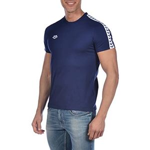 Arena Unisex Team T-shirt voor heren, marineblauw/wit/marineblauw, XS