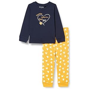 Blue Seven Meisjespyjama pyjamaset, DK BLAU orig, 6 jaar (verpakking van 2)