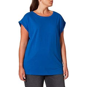 Urban Classics T-shirt met verlengde schouders voor dames voor dames, sportief blauw., XL