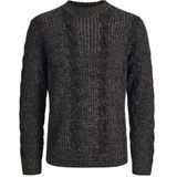 Jack & Jones Premium Trui 'JPRBLUCARL'  zwart gemêleerd