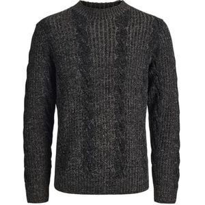 Jack & Jones Premium Trui 'JPRBLUCARL'  zwart gemêleerd