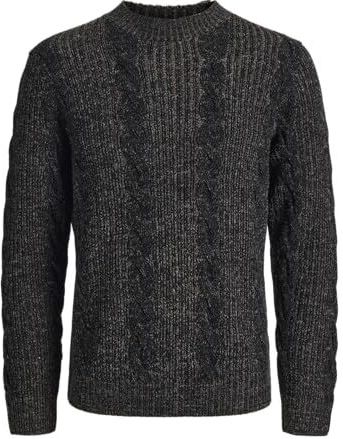 Jack & Jones Premium Trui 'JPRBLUCARL'  zwart gemêleerd
