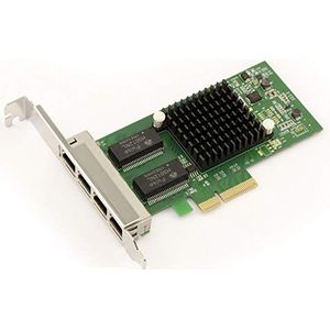 KALEA-INFORMATIQUE 4-poorts Gigabit Ethernet netwerkkaart via PCIe x4 poort met Intel I350-T4-chipset