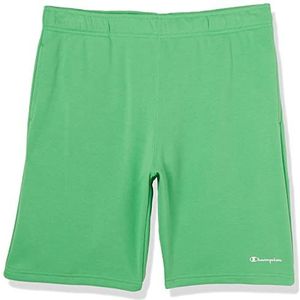 Champion Legacy Authentic Powerblend Terry Small Logo Bermuda Shorts, lichtgroen, S voor heren