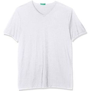 United Colors of Benetton T-shirt voor heren, Wit (Bianco 101), XS