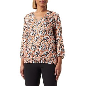 TOM TAILOR Damesblouse, 32369 - Small Grey Tie Dye Floral, 36