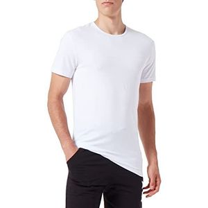 Garage Heren Shirt/T-shirt 201 - T-shirt R-hals bodyfit II, wit (white), L