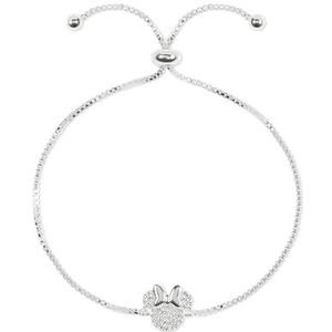 Minnie Mouse steen instellen charme vriendschap slider Armband, Eén maat, Messing Messing Basis, Geen edelsteen