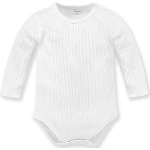 Pinokio Babyrompertje voor jongens, mouwloos, regular ondergoed, Witte Ribbed Lovely Day, 92 cm