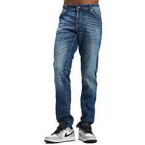 JACK & JONES Heren Jeans JJIGLENN JJFOX GE 348 - Slim Fit - Blauw - Blue Denim, Denim Blauw, 36W x 34L