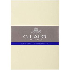 Clairefontaine - Ref 54316L - G.Lalo Correspondentie Kaarten (Pack van 25) - C6 formaat (107 x 152 mm) in grootte, 300 g/m² Frans gelegd papier, PEFC-gecertificeerd - Ivoor