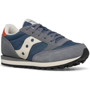 Saucony Originals Unisex Kids Jazz Original Sneaker, Grijs Blauw Oranje, 37 EU