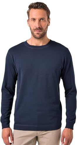 JP 1880 - Shirt - Navy Blauw - Lange Mouwen - Biologisch Katoen - Tot 8 XL