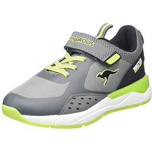 KangaROOS KD-Dips EV Sneaker, Steel Grey/Lime, 28 EU