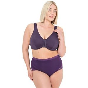 Ulla Popken Bustier sterretje, beha zonder beugel voor dames, Aubergine, 105D