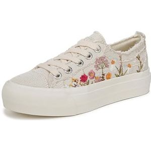 Blowfish Malibu Dames Sadie-Sun Lace Up Trainer, Wit, 39 EU