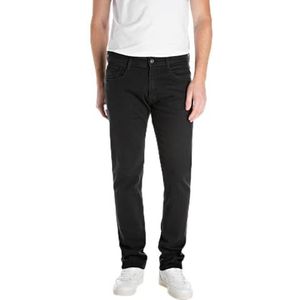 Replay Straight Comfort Fit Jeans Rocco voor heren, 098 Black, 27W x 30L