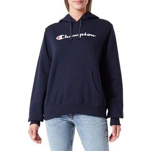 Champion Legacy Icons W-Fall fleece sweatshirt met capuchon voor dames, Navy Blauw, M
