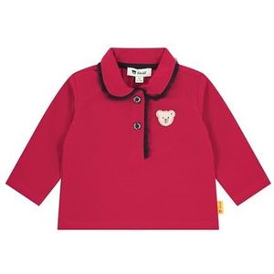 Steiff Jester Poloshirt met lange mouwen, lange mouwen, EU 62, rood poloshirt, lange mouwen, shirt met kraag, lange mouwen, zacht en comfortabel, wasmachinebestendig, jester rood, 62