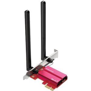Mercusys TP-Link MA37BE PCIe Adapter BE6500Mbps Wi-Fi 7 Bluetooth 5.4, WPA3, MU-MIMO, OFDMA, WiFi PC harde schijf, tri-band snelheid, bredere dekking, ondersteunt Windows 11