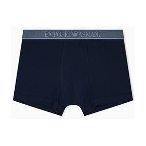 Emporio Armani Glanzende kofferbak met logoband voor heren, Blauw, M