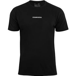 STARK SOUL Basic T-shirt met ronde hals, zwart, L