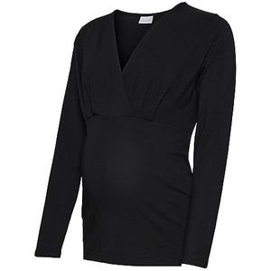 Name It Mlmia Tess Mix L/S Jrs Top 2f 2-p E. A., Burlwood/Black/Wg Stripes, XL