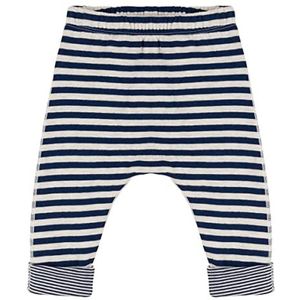 Petit Bateau Baby-jongens gestreepte Tubic babybroek, Blue Medieval/Beige Montelimar, 18 Maanden