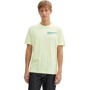 TOM TAILOR T-shirt voor heren, 29078 - Lime Cream Green, XXL