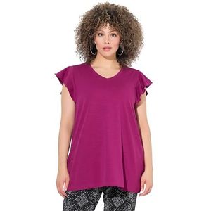 gs1 data protected company 4069787000005 Dames T, volant-mouwen shirt, Magnolia rood, 42-44