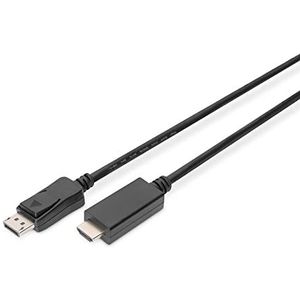 Digitus AK-340303-020-S video kabel adapter 2 m HDMI Type A (Standaard) DisplayPort Zwart