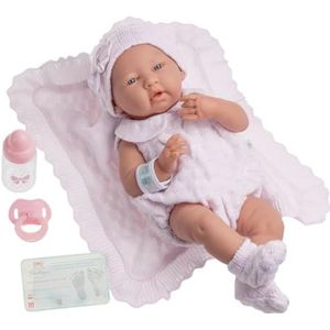 jc toys 18053 babypop, La Newborn Baby Play, roze, 38 cm