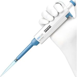 ONiLAB 10-100μl Laboratorium eenkanaals pipet wetenschappelijk laboratoriummicropipet handleiding instelbaar volume, zeer nauwkeurig, pipetteerder