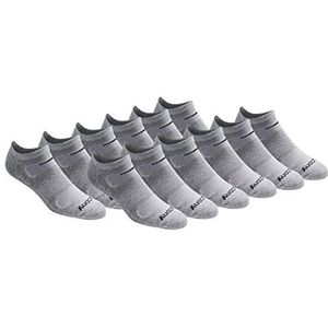 Saucony Herensokken, rundry mesh, ventilerend comfort, passende prestatie, onzichtbare sokken, verkrijgbaar in maat M-XXL (6, 12 of 18 paren), Large