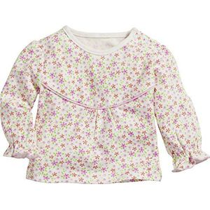 Schnizler baby-meisjes sweatshirt interlock bloemen shirt met lange mouwen