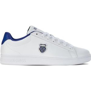 K-Swiss Court Shield Sneakers voor heren, Wit Sodaliet Blauw Zwart, 39 EU