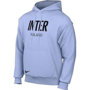 Nike Heren Top Inter Mnsw Club Hoodie Poft, Light Marine/Black, DV4962-548, L