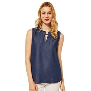 Street One Dames A343348 blousetop, Dark Blue Washed, 36