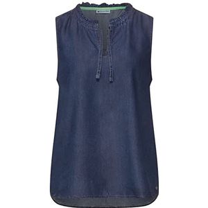 Street One Dames A343348 blousetop, Dark Blue Washed, 44