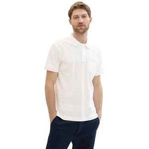 TOM TAILOR Poloshirt voor heren, 10332 - Off White, M